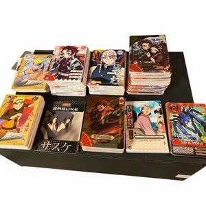 Anime TCG Trading Card Collection Lot Manga Naruto, Animal Kaiser, Demon Slayer